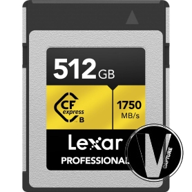 Thẻ nhớ 512GB Lexar Professional CFexpress Type B GOLD LCXEXPR512G-RNENG | chính hãng