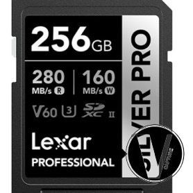 Thẻ nhớ SDXC Lexar Professional 800X Silver PRO UHS-II Card 256GB LSDSIPR256G-BNNNG | chính hãng