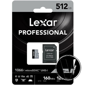 Thẻ nhớ Lexar Professional 1066x 512GB microSDXC UHS-I Card LMS1066512G-BNANG | Chính hãng