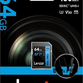 Thẻ nhớ SDXC Lexar Professional 800x PRO UHS-I 64GB LSD0800P064G-BNNNG | chính hãng