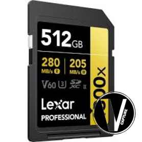 Thẻ nhớ SDXC 512GB Lexar Professional 1800x UHS-II, U3, V60 (GOLD Series) (LSD1800512G-BNNNG)| chính hãng