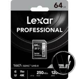 Thẻ nhớ SDXC 64GB Lexar Professional Silver Plus UHS-I LSDSIPL064G- BNNNG | Chính hãng