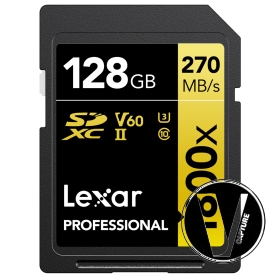 Thẻ nhớ Lexar SD Professional 1800x 128GB SDXC UHS-II Card GOLD LSD1800128G-BNNNG| chính hãng