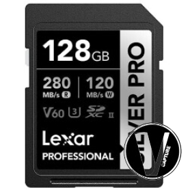 Thẻ nhớ SDXC Lexar Professional 800X Silver PRO UHS-II Card 128GB LSDSIPR128G-BNNNG | Chính hãng