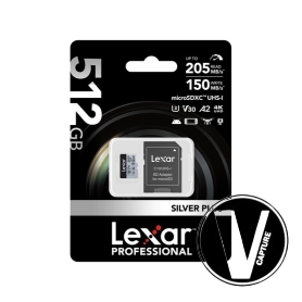 Thẻ nhớ Micro SD 512GB Lexar Professional Silver Plus UHS-I LMSSIPL512G-BNANG | chính hãng